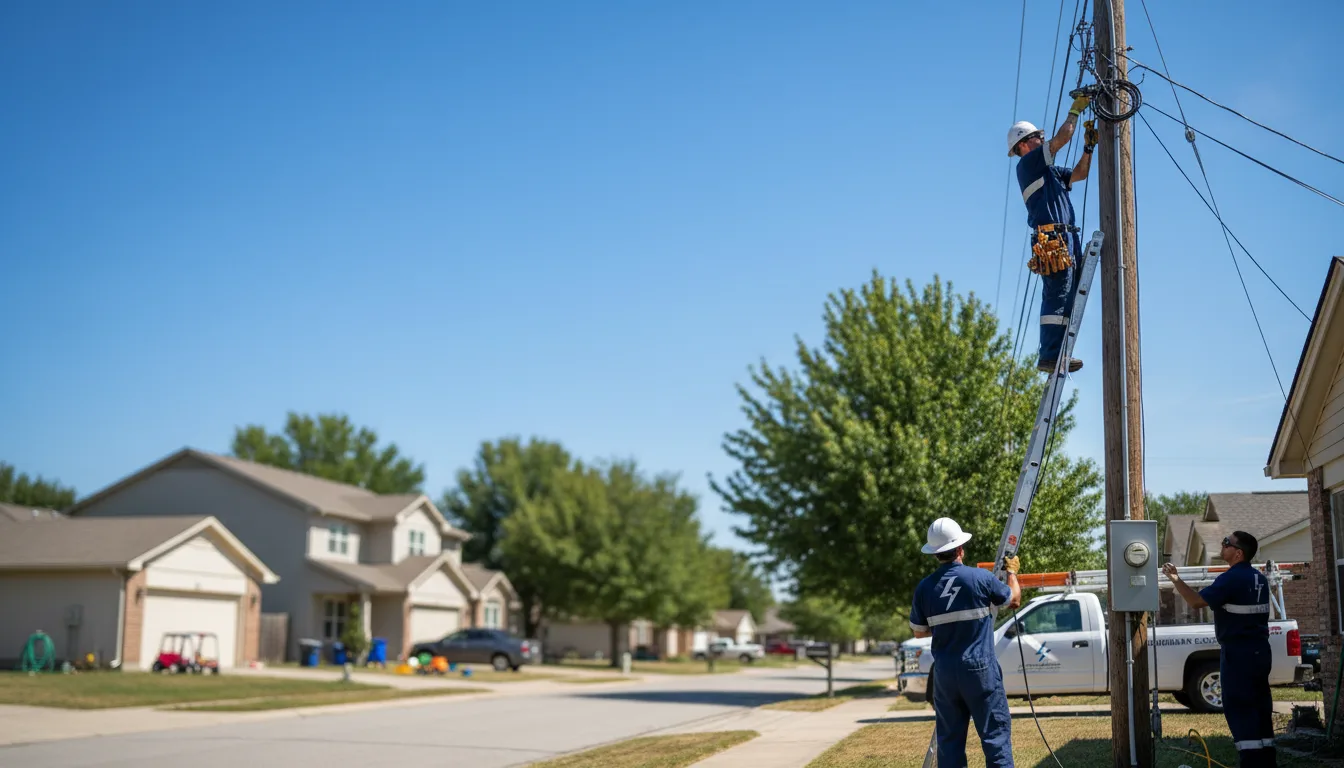 Residential electrician providing installation services in Valley City, OH